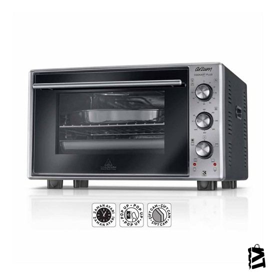 Arzum Ar 293 Cookart Plus Midi Fırın Inox - Elden Taksitle Sözleşmeli Senetli Alışveriş