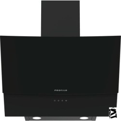 Profilo Dve6G560 Siyah Duvar Tipi Eğimli Cam Davlumbaz