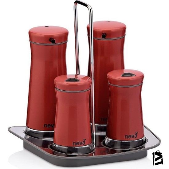 Neva N2399 Sweet Kırmızı Maxi 4lü Baharat Seti - Elden Taksitle Sözleşmeli Senetli Alışveriş