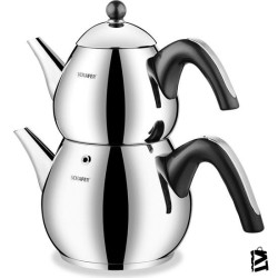 Schafer Tea Chef Orta Boy Siyah Çaydanlık