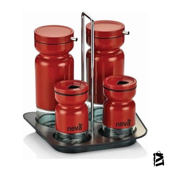 Neva N751 Sweet 4lü Baharat Seti Kırmızı - Elden Taksitle Sözleşmeli Senetli Alışveriş