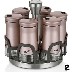 Neva N2490 Sweet Maxi 6'Lı Baharat Seti-Rose Chocolate