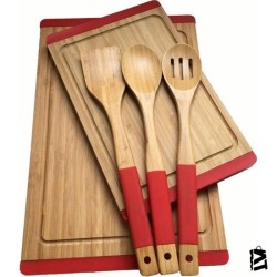 Neva N2325 Sweet Bambu Kırmızı Mutfak Seti
