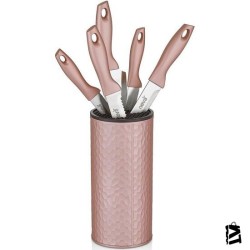 Neva N2471 Sweet Petek Rose Chocolate 6 Lı Bıçak Seti