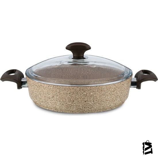 Falez Creamy Granit 26*7 Cm Karnıyarık Tenceresi - Elden Taksitle Sözleşmeli Senetli Alışveriş