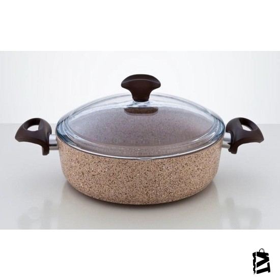 Falez Creamy Granitec 28 Cm Kısa Granit Tencere - Elden Taksitle Sözleşmeli Senetli Alışveriş