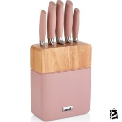 Neva N2591 Sweet Plus 5'Li Bıçak Seti -Rose Chocolate