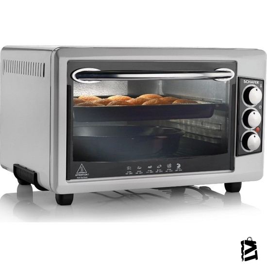 Schafer Backofen Mini Fırın Gri - Elden Taksitle Sözleşmeli Senetli Alışveriş