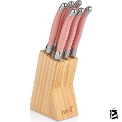 Neva N2574 Sweet 6'Lı Mini Bıçak Seti-Pembe