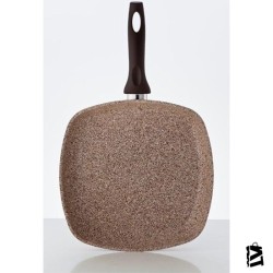 Falez Creamy Granit Kare 28 Cm Tava
